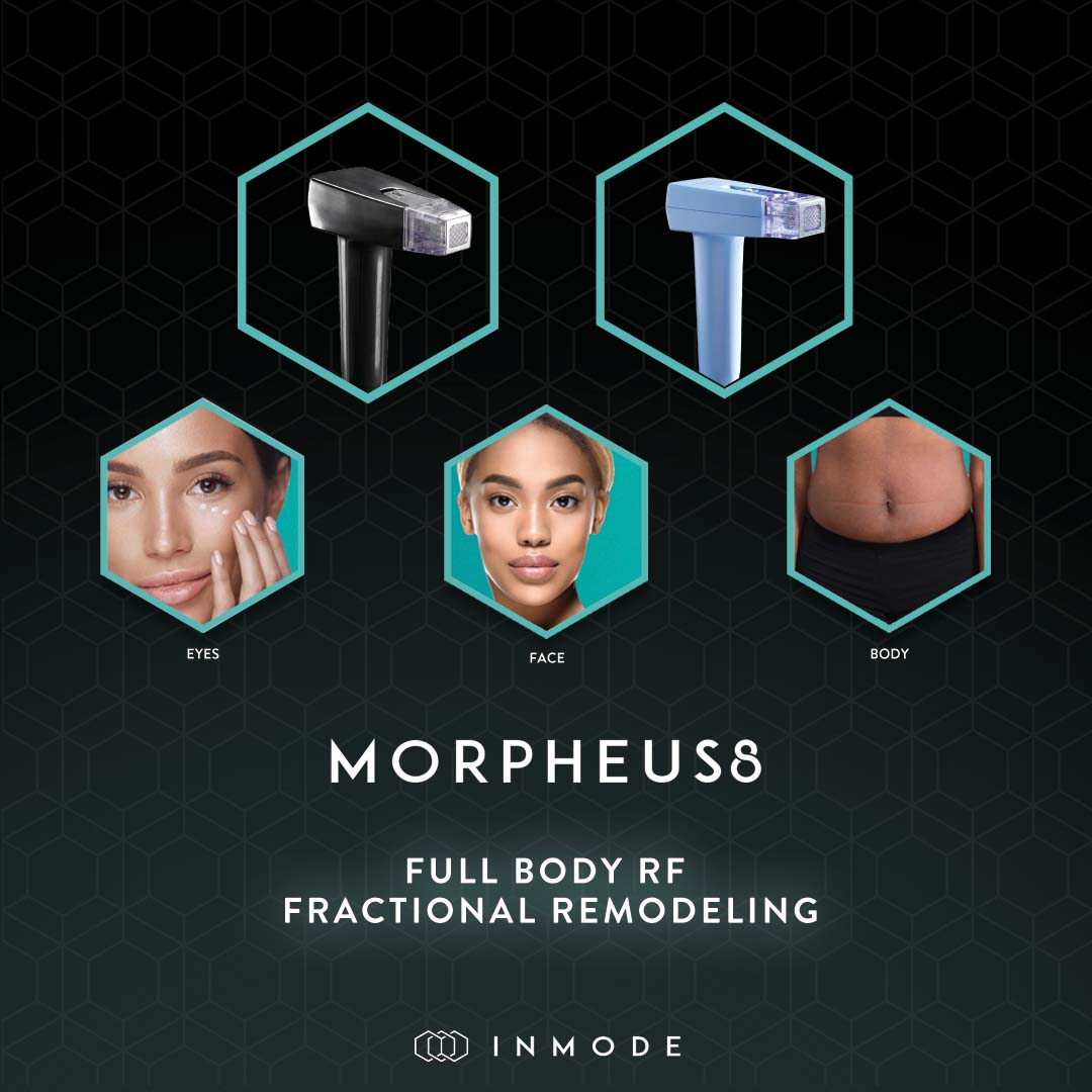 A poster of the morpheus 8 full body rf fractional remodeling.
